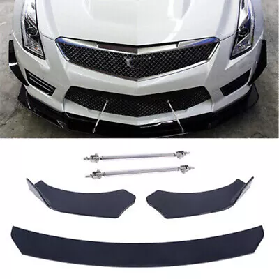 Front Bumper Lip Spoiler Splitter + Strut Rods For Infiniti G35 G37 Sedan 03-13 • $34.10