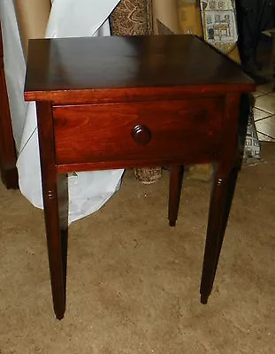 Solid Walnut 2 Board Top Period Work Table With Drawer  (T158) • $449.10