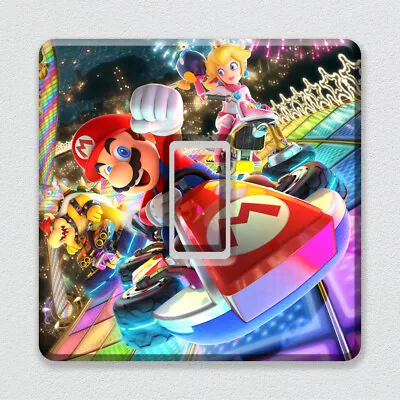 £1.99 • Buy Mario Kart Deluxe Nintendo Light Switch Vinyl Sticker Decal For Gaming Room
