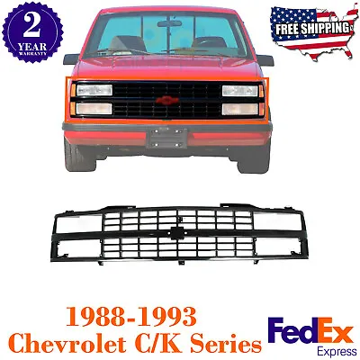 $89.98 • Buy New Grille Assembly Black For 1988-1993 Chevrolet C/K Series Pickup Truck