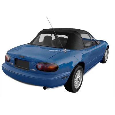 Mazda Miata 1990-05 Convertible Soft Top Plastic Window & Rain Rail Black • $278.10