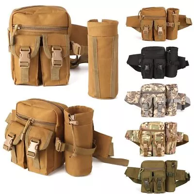 Fanny Tactical Pack Bumbag Waist Bag Military Hip Belt Outdoor Hiking Fishing US • $12.59