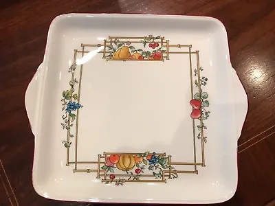 Square Luncheon/Cake Plate Villeroy & Boch MON JARDIN  NEW IN BOX  • $29.95
