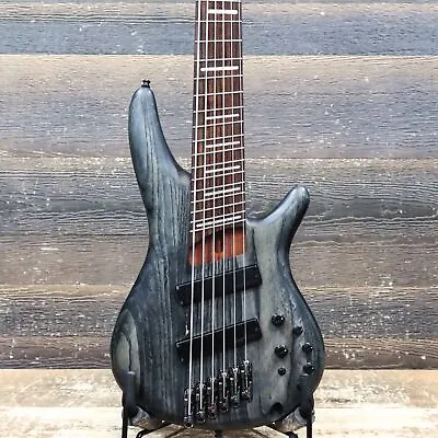 Ibanez SRFF806 Soundgear Series Black Stained Multi-Scale Electric Bass W/Case • $769.99