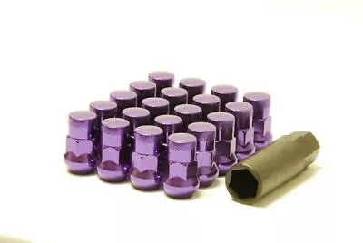 Wheel Mate Muteki SR35 Close End Lug Nuts W/ Lock Set - Purple 12x1.25 35mm • $109