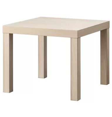 IKEA Lack Coffee Side Table - Home Office  55 X 55cm -White Stained Oak Effect • £17.99