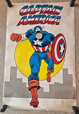 CAPTAIN AMERICA '85/74 ROMITA POSTER/CHEAPEST BY $200 4/4 NO PINHOLESorADHESIVE! • $54.95