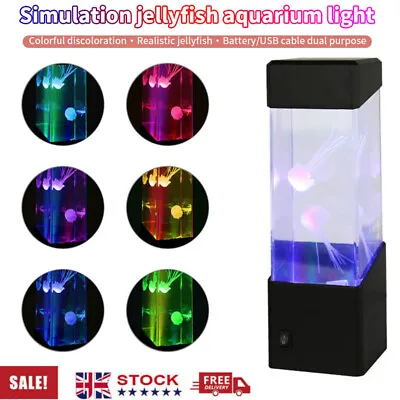 £13.59 • Buy Jellyfish Aquarium Lamp Electric Fake Fish Tank LED Colour Changing Mood Light
