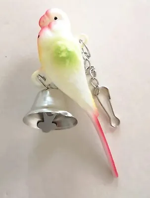 Hanging Bird With Bell - Bird Toy - Parakeet Cockatiel Budgie *Multiple Colour • £4.50