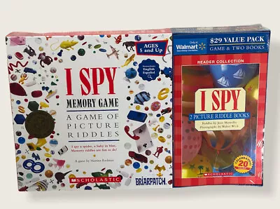 Scholastic I Spy Memory Game W/ 8 Ways To Play & I Spy Picture Riddle Books New • $21.99