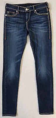 TRUE RELIGION Casey Low Rise Super Skinny Blue Jeans Women's Size 26 Made In USA • $16.99