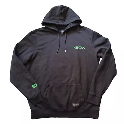 Xbox Hoodie Mens XXL Black Pullover 20th Anniversary Graphic Front Back Logo • $39.99