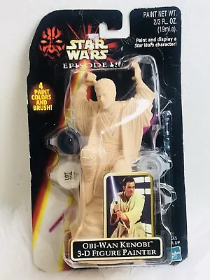 NEW VINTAGE STAR WARS Obi-Wan Kenobi LIGHT SABER 3-D Figure Painter HASBRO 1998  • $14.94