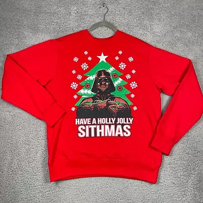 $26.99 • Buy Star Wars Darth Vader Holly Jolly Sithmas Holiday Ugly Christmas Sweater Mens S