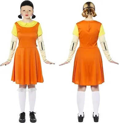 Squid Game Deluxe Doll Ladies Fancy Dress Girls Costume By Amscan Size 14-16 • £14.95