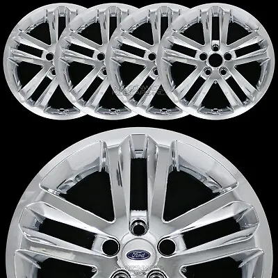 4 CHROME 2011-2017 Ford EXPLORER 18  Alloy Wheel Skins Full Rim Covers Hub Caps • $99.99