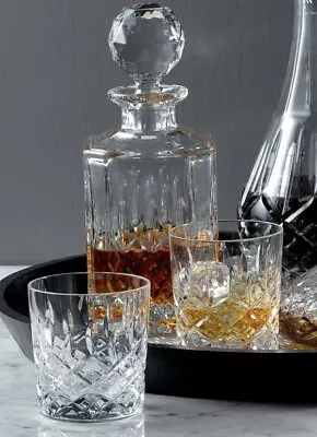 2 X Royal Doulton Highclere Crystal Tumbler Whisky Glasses 290ml New • $99.95