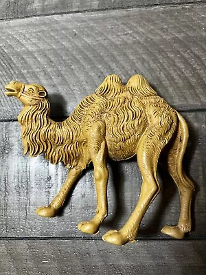 Nice Camel Vintage Plastic ITALY Nativity Christmas Figure Italy 5 3/4 X4 1/2  • $0.99