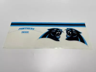 Carolina Panthers Standard Blue & Black Mini Football Helmet Decal Set • $25