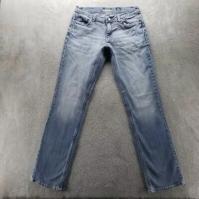 Reclaim Jeans Mens 31x33 Blue Regular Straight Medium Wash Stretch Denim • $20.98