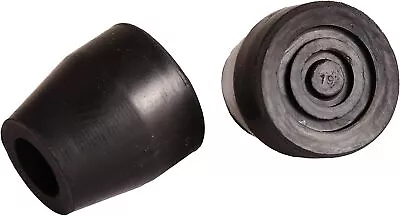 2 Pieces 3/4  Black Rubber Replacement Tip Cap For Hiking Stick Cane Walker • $5.99