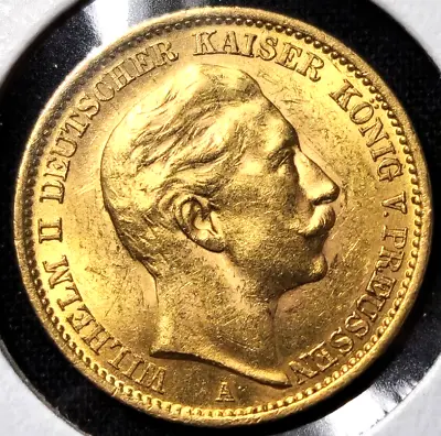 1910 A Prussia Gold 20 Mark #2781 • $660