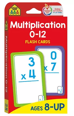 Multiplication Flash Cards 0-12 Flash Cards Elementary Grade Math For Ages 8+💛❤ • $5.75