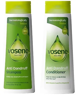 DUO Vosene Anti Dandruff Shampoo 300ml & Conditioner 300ml • £8.49