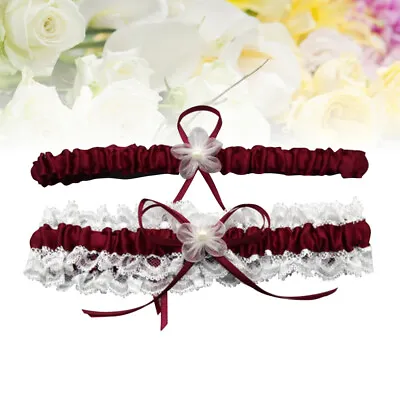 £5.16 • Buy  Bride Wedding Party Garter Bridesmaid Lace Ribbon Garters Sock