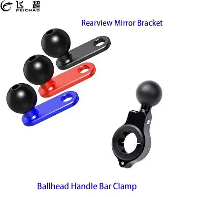 Ball Head Mount Adapter Motorcycle Bicycle Handle Bar Clip  For GoPro Camera New • $10.52