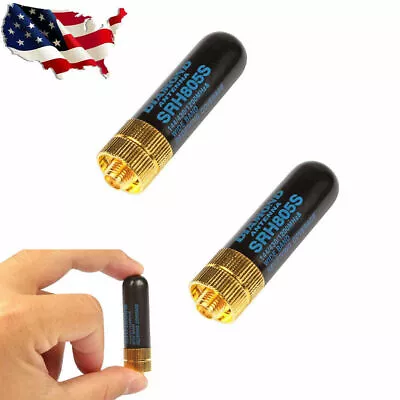 2X DIAMOND SRH805S SMA-F Female Dual Band Antenna Baofeng UV-82 UV-5R BF-888S • $9.98