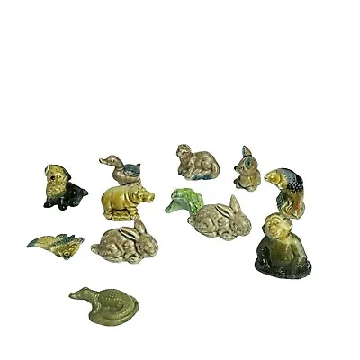 Wade Mixed Lot Of 12 Vintage Miniature Figurines England Animals Fish Reptile • $19