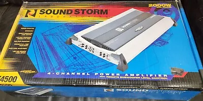 SoundStorm F4500 2000W Car Audio Amplifier 4 Channel Bridgeable 3 X 25A Fused • £99