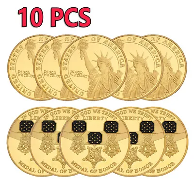 10PCS In God We Trust Challenge Coin Liberty USA Commemorative Medal Of Honor • $18.50