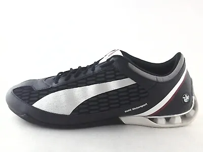 PUMA Power Cat BMW Motorsport Black Silver Shoes 30442002 Men's US 11 EU 44.5 • $96.20