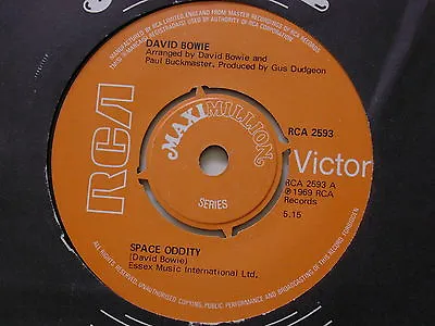 David Bowie Space Oddity/Changes/Velvet Goldmine UK 3 Track 1974 Rca 2593 • $135.36