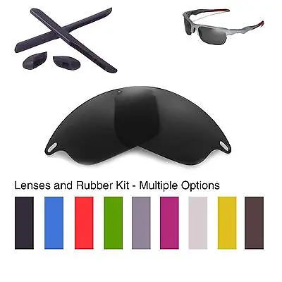 Walleva Lenses And Rubber Kit For Oakley Fast Jacket - Multiple Options • $19.99