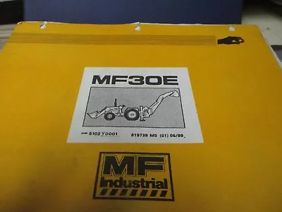 Massey Ferguson MF30E Tractor Backhoe Parts Manual Book • $49.99