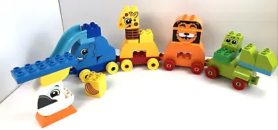 $18.80 • Buy LEGO 10863 DUPLO My First Animal Brick Box Storage Set With Zoo Train, Preschool