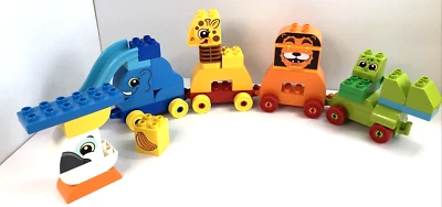 $18.80 • Buy LEGO 10863 DUPLO My First Animal Brick Box Storage Set With Zoo Train, Preschool