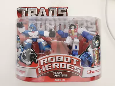 Transformers Robot Heroes Action Figures Mirage Starscream Hasbro 2006 NEW • $38