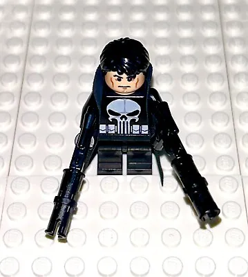 Lego Custom Punisher W/ Trench Coat & Hand Cannons Marvel Super Heroes NEW! • $168.59