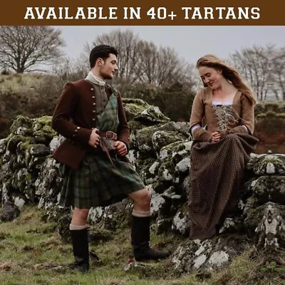 16th Century Men's Great Kilt Traditional Scottish Vintage Tartan Great Kilts • $129