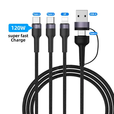 NEW Fast USB Charging Cable Universal 3 In 1 Multi Function Cell Phone Charger • $5.89