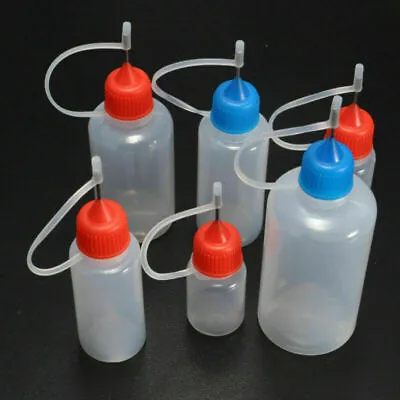 3/5pcs Empty Plastic Squeezable Liquid Dropper Filling Bottles Needle Tip LDPE • $3.23