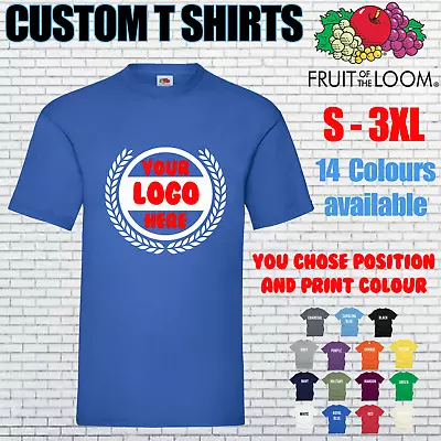Custom T Shirts Printed Logo Personalised Print Uniform Design Top Workwear Pack • £9.99