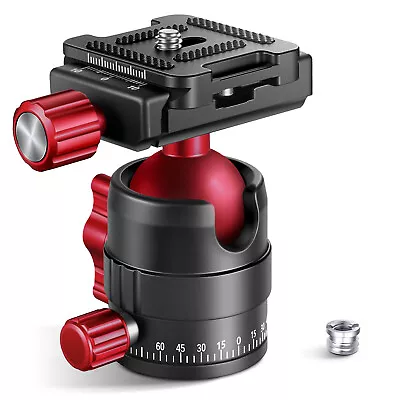 Neewer GM28 Tripod Head 360° Rotating Panoramic Ball Head With Quick Shoe Plate • $29.49