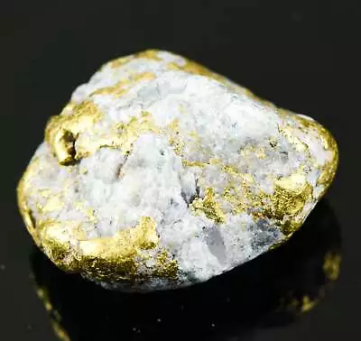 QN-70  Alaskan BC Gold Nuggets With Quartz  Genuine 17.31 Grams • $1599.68