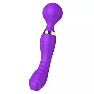 Double Head Magic Wand Body Massager Powerful 20 Vibration Modes Waterproof • £13.99