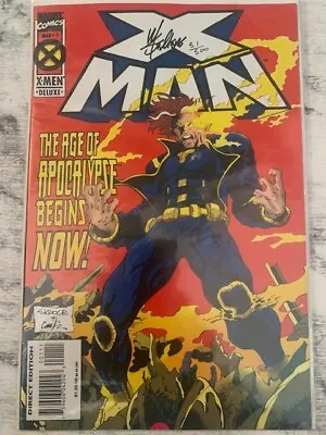 X-Man 1 1st App Nate Grey - D Forces Signed Variant Ltd 500 W/COA Marvel 1995 VF • £29.99